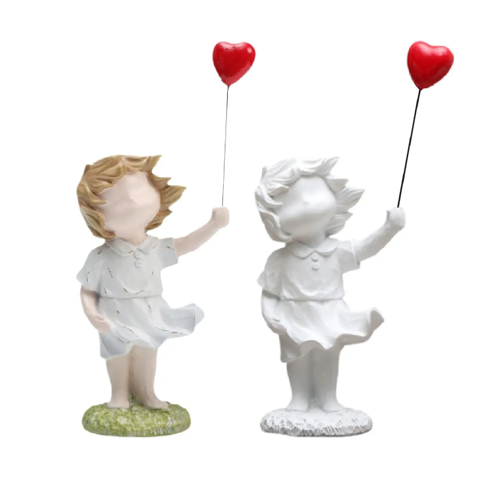 

Girl Statue Home Decor Resin Sculpture Room Decor Decorative Cartoon Character