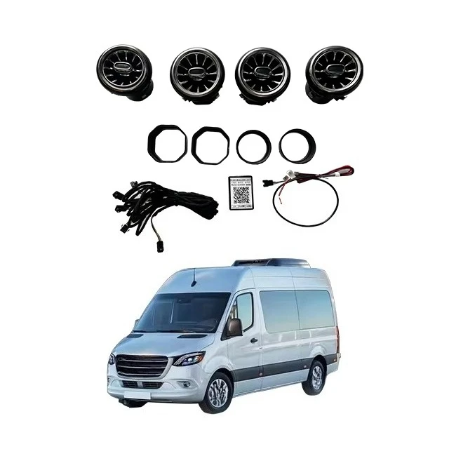 Suitable For Benz Sprinter 907 Sprinter Luminous Air Conditioning Vent Ambient Light Turbo Vent Modification Air Outlet