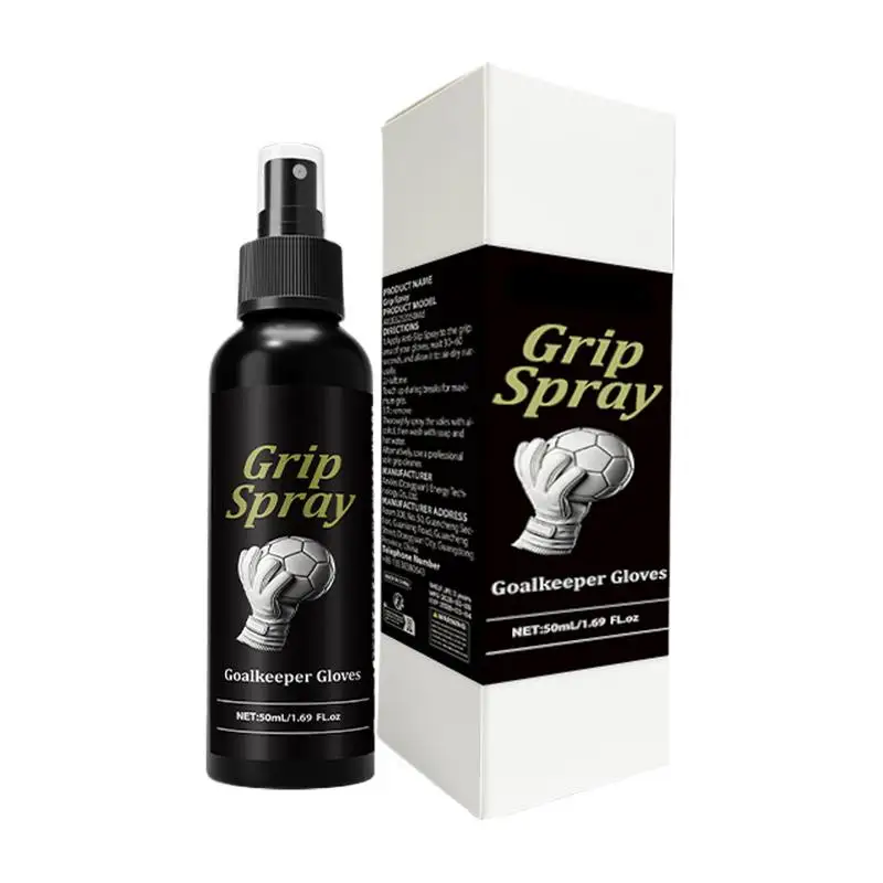 

Goalie Glove Grip Spray 50ml Sticky Gloves Restorer Non-slip Long-Lasting Multifunctional Training Equipment Supplies For