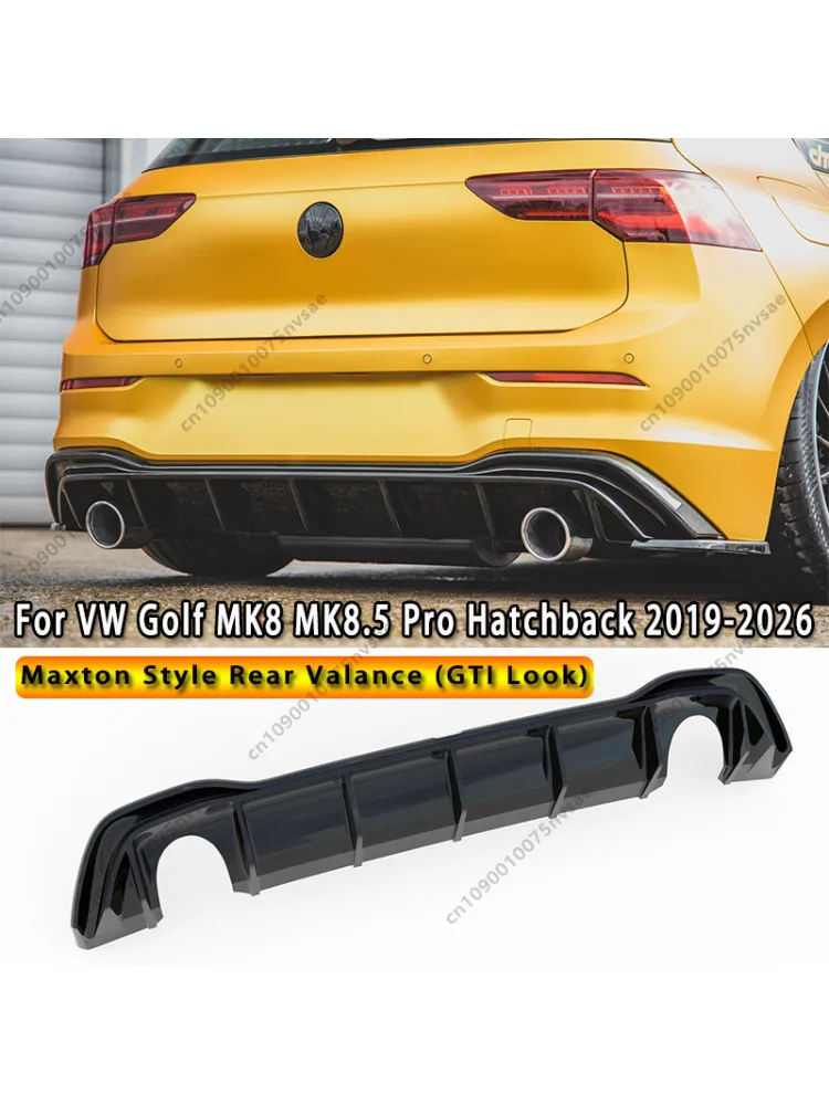 Achterbumper diffuser tuning in Maxton 1:1 GTI-look voor Volkswagen Golf Mk8 Golf Mk8.5 Pro Hatchback 2019-2026 - afbeelding 2