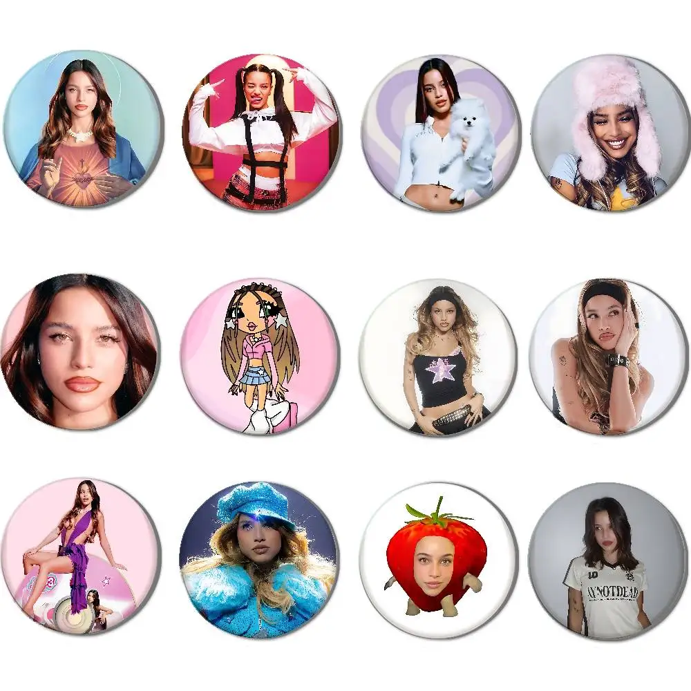 

E-Emilia M-Mernes Singer Badges Button PinsBrooch Creative Funny Quotes Badge Clothes Backpack Jewelry Gift For Kids Friends