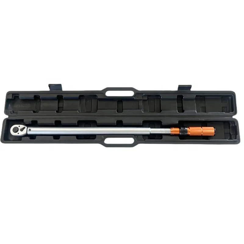 Stock 24 Teeth 3/4 Inch 100-500 Nm, 73.7 Feet lb-368.1ft.lb Quick Release Adjustable Torque Wrench Orange Handle Matte