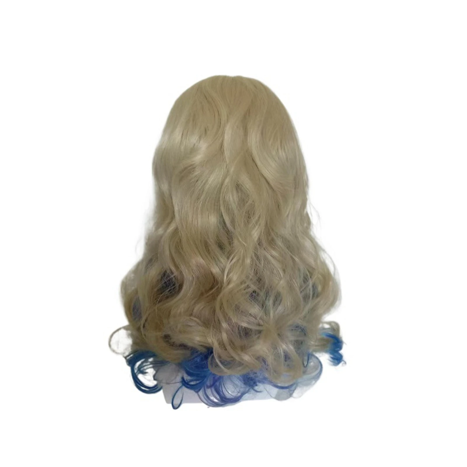 Peluca de Cosplay de película Zombies Addison Wells para mujer, pelo rizado dorado de longitud media con reflejos, peluca resistente al calor