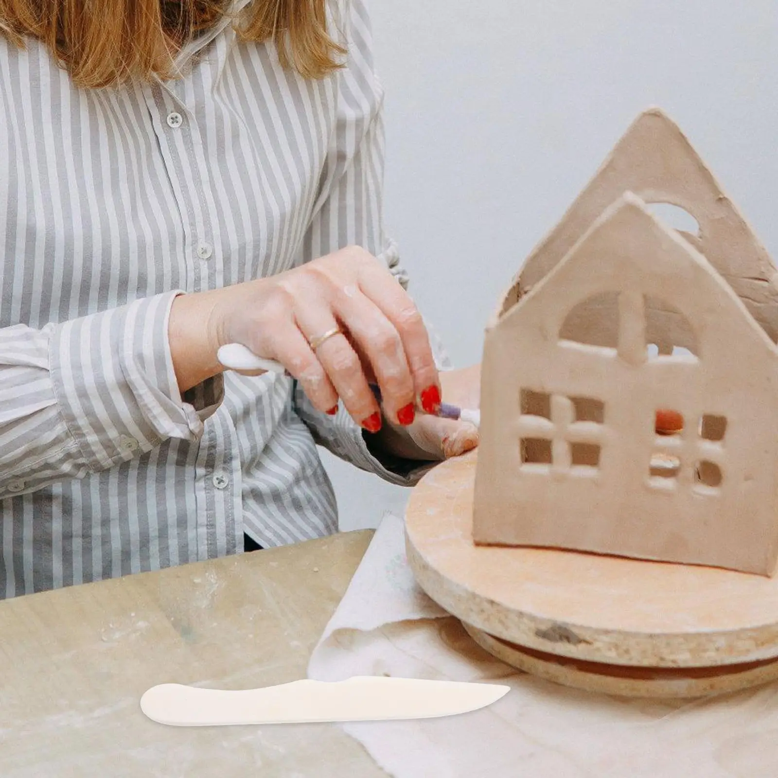 Herramienta de puntuación de carne, carpeta de huesos de tablero de yeso, herramienta de artesanía, encuadernación de libros, suministros para manualidades de papel, carpeta de huesos práctica de uso largo