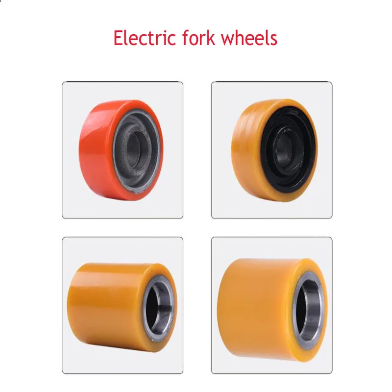 Electric Forklift Bearing Iron Core PU Polyurethane Forklift Heli Balance Wheel