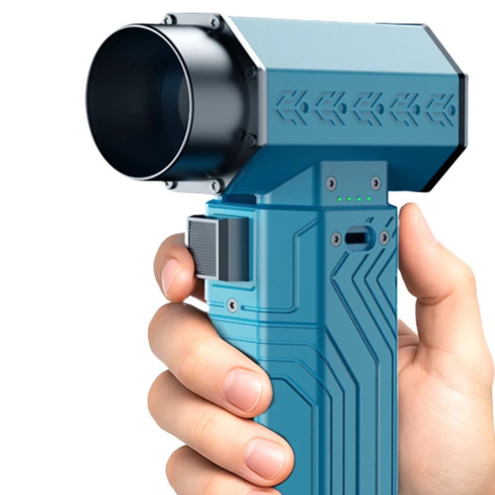 

For Home Cleaning Brushless Motor Air Blower Cleaning Ventilation 90000 RPM Speed ABS Material Battery Powered