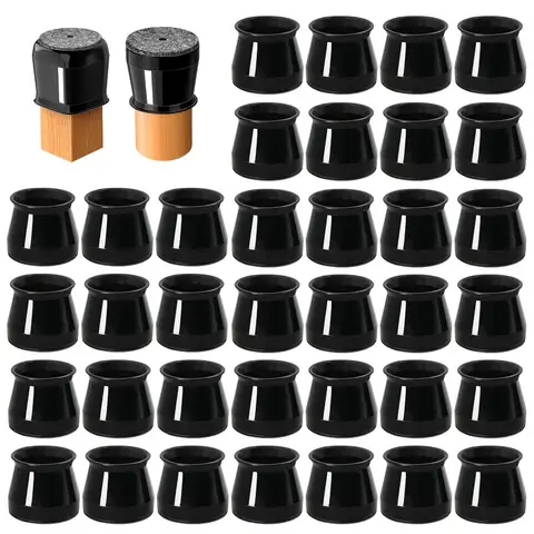 40/20 PCS/Set DIY 프로젝트, 봉제 및 장식을 위한 멀티 컬러 공예 재료용 다채로운 부직포 펠트 패브릭 시트 11 16개 나무 바닥용 의자 다리 보호대, 실리콘 의자 커버 가구 패드 슬라이더 (펠트 바닥 포함)