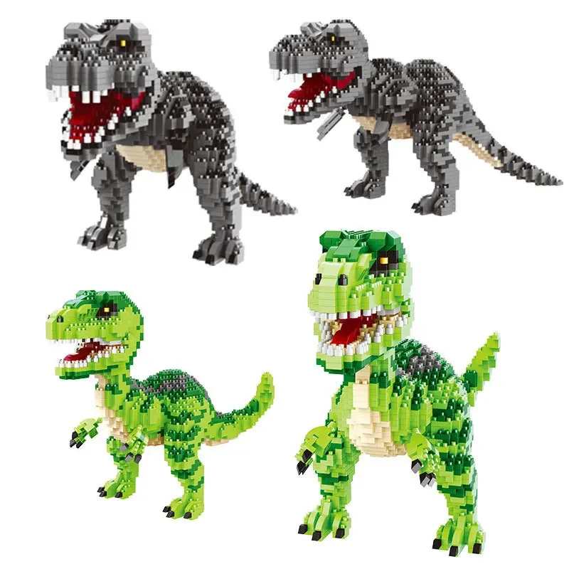 Balody Jurassic Dinosaur Block Set Bouwstenen Tyrannosaurus Rex Velociraptor Verbinding Micro Bricks Figuur Speelgoed Voor