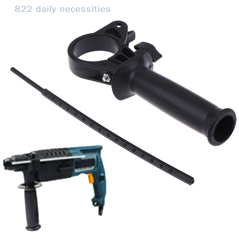 Electric Drill Hammer Handle Inner Ring 41-44mm with 175mm Ruler Depth Gauge Power Tool Accessories for Drilling And Hammering