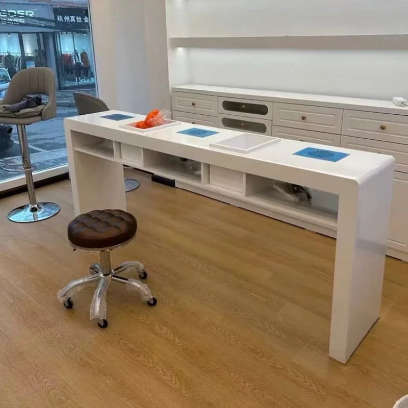 

Modern Professional Manicure Nail Tables Dressing Beauty Simple White Nail Tables Living Room Nail Salon Desk Business Furniture