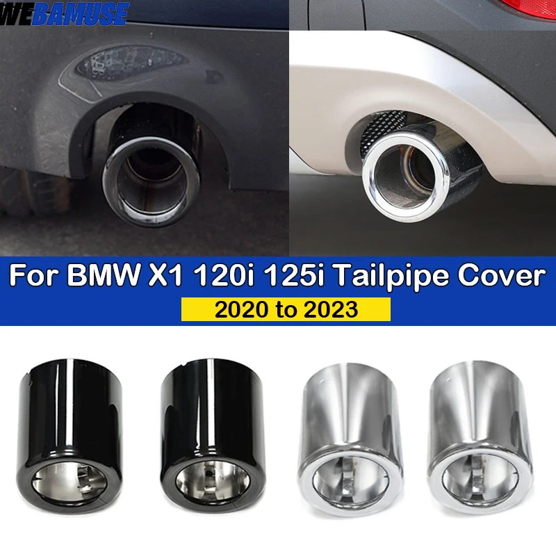 Für BMW X1 F49 1er 118i 120i 125i 2020-2023 Schalldämpfer Endrohr Edelstahl Auspuff Original Ersatz Trim Abdeckung