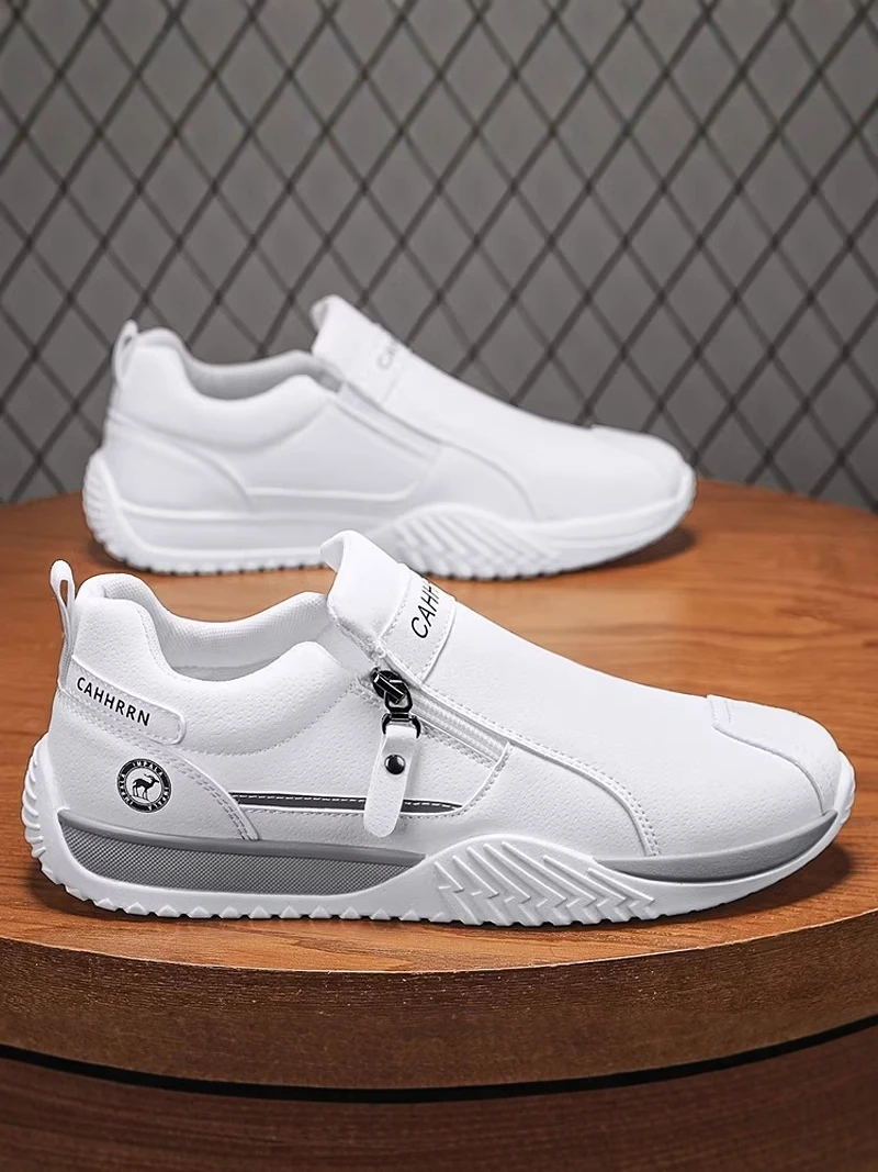 

Men's 2026 New Summer Versatile Casual Running Shoes Thick Bottom Anti-slip Sports White Shoes Comfortable Breathable All-Season