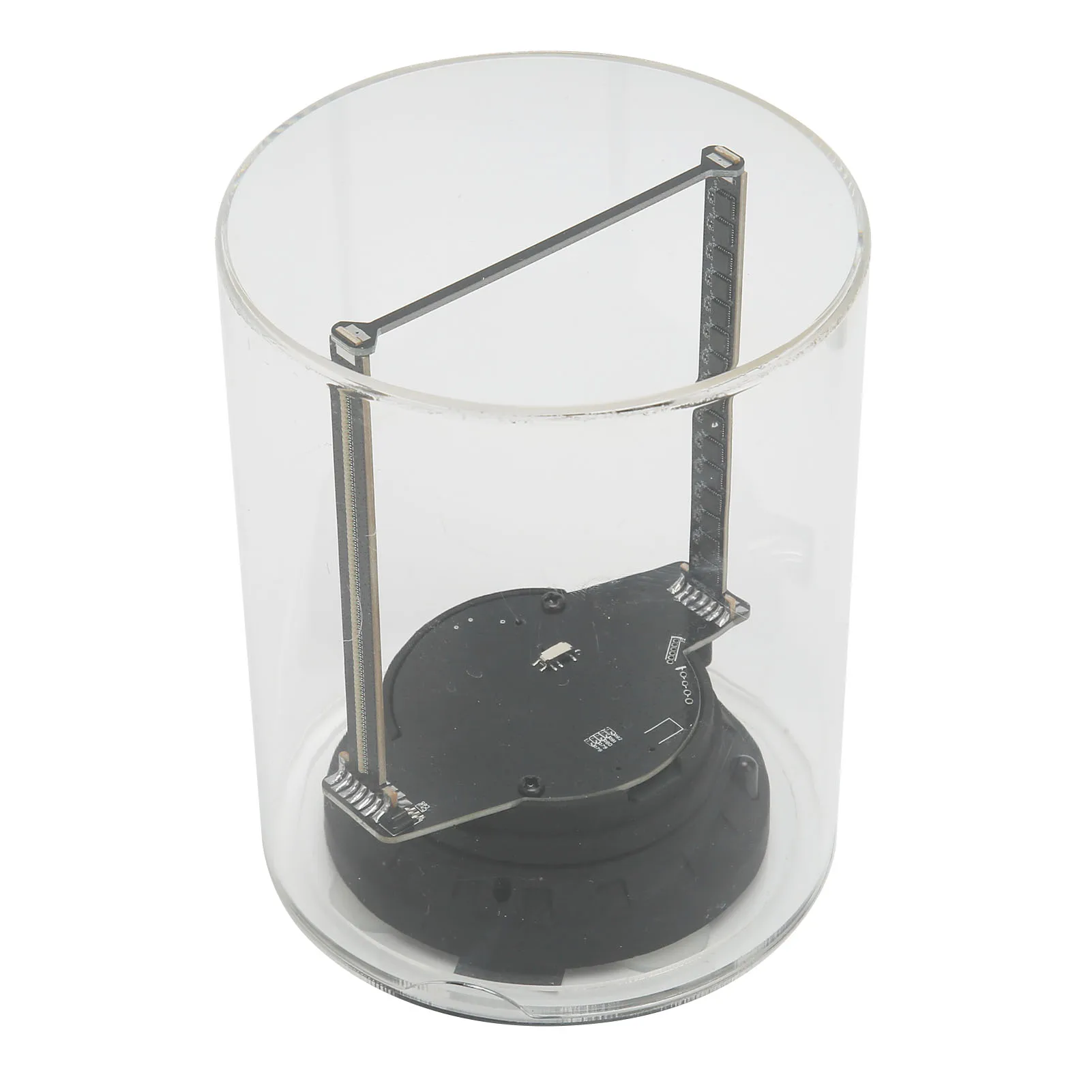 Wentylator Hologramowy 3D Wentylator Hologramowy 3D 160 LED Wbudowana Karta Pamięci 8GB Sterowanie Aplikacją WiFi Wyświetlacz Holograficzny z Przezroczystą Osłoną 3,9 cala