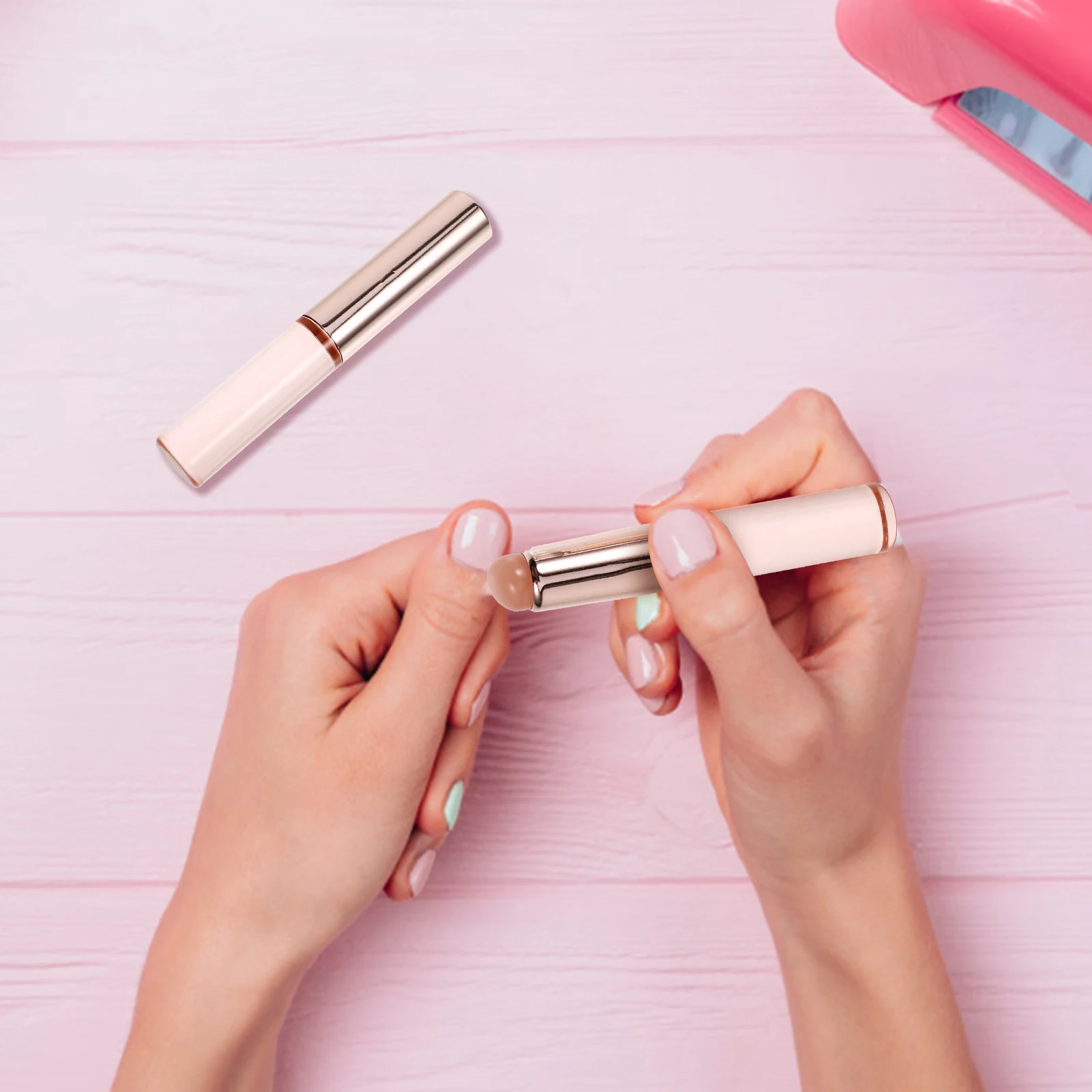 

2 шт., инструменты для смешивания ногтей, силиконовый аппликатор для порошка для ногтей, сделай сам, для домашнего офиса, портативный креативный подарок, идея