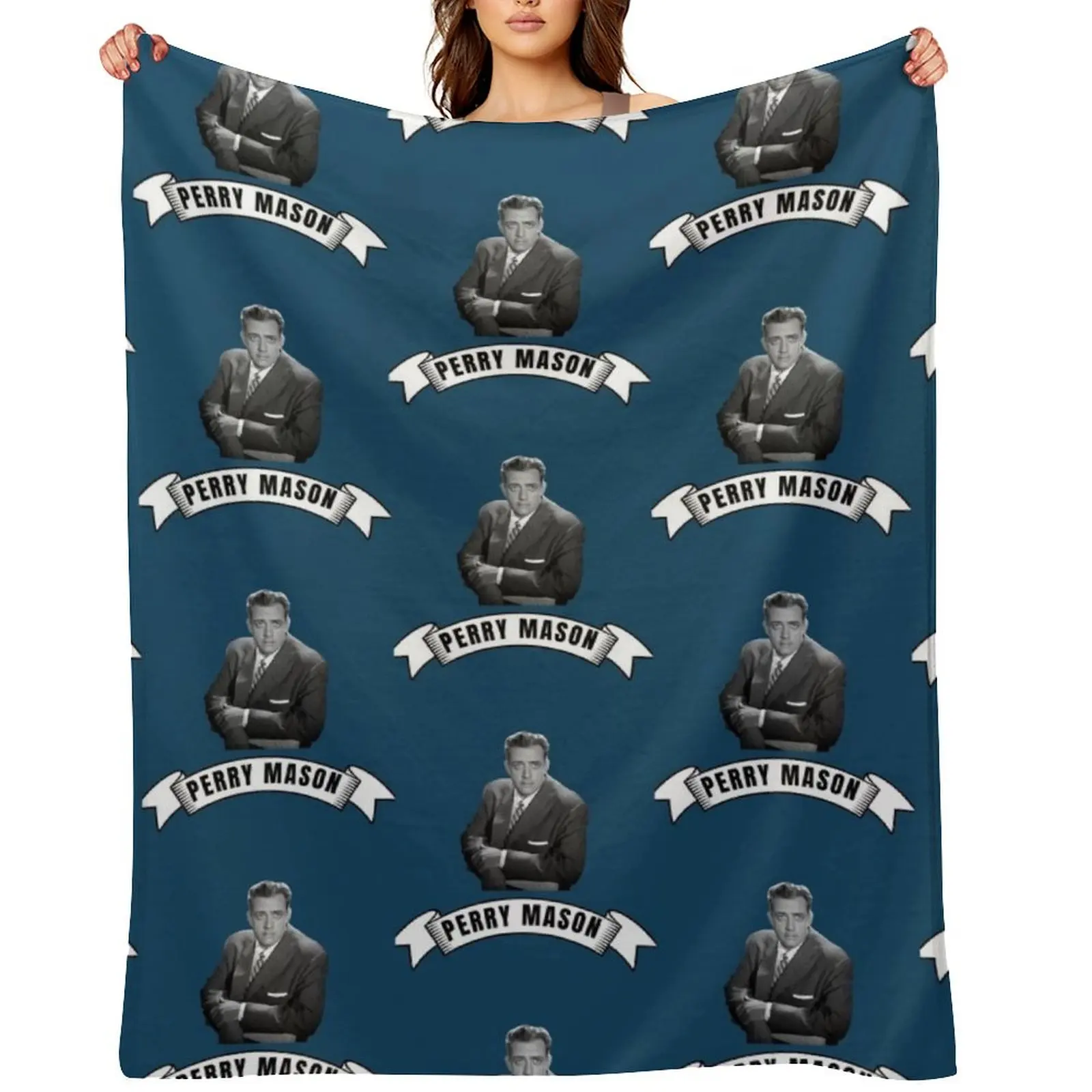 

Perry Mason Throw Blanket warm for winter Plaid on the sofa cosplay anime Thins Blankets