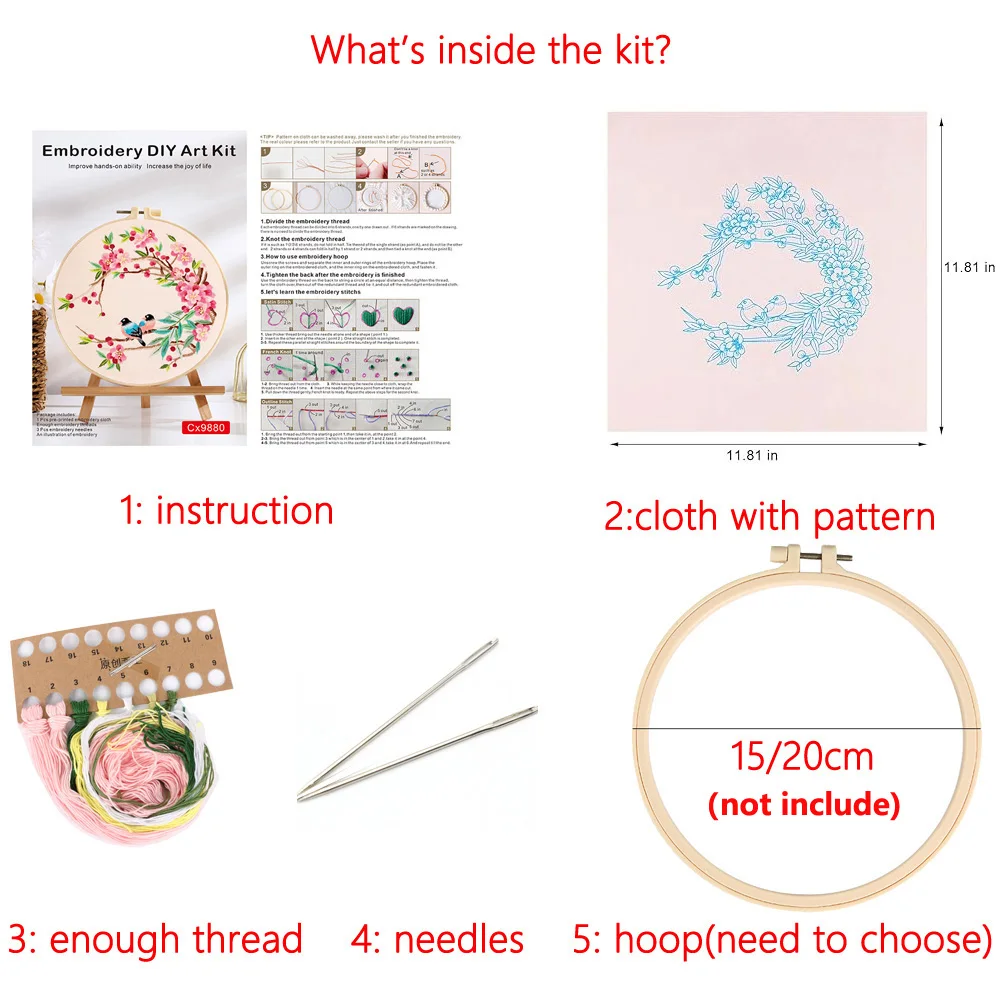 Butterfly Embroidery Kit 6