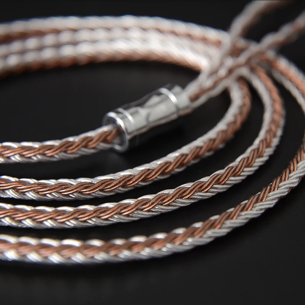 NICEHCK C16-5 16 코어 구리 실버 혼합 케이블 BL-03 TRNCCAKZZSX TFZ QDC NX7MK4 용 3.5/2.5/4.4mm 플러그 MMCX/2Pin/QDC 핀