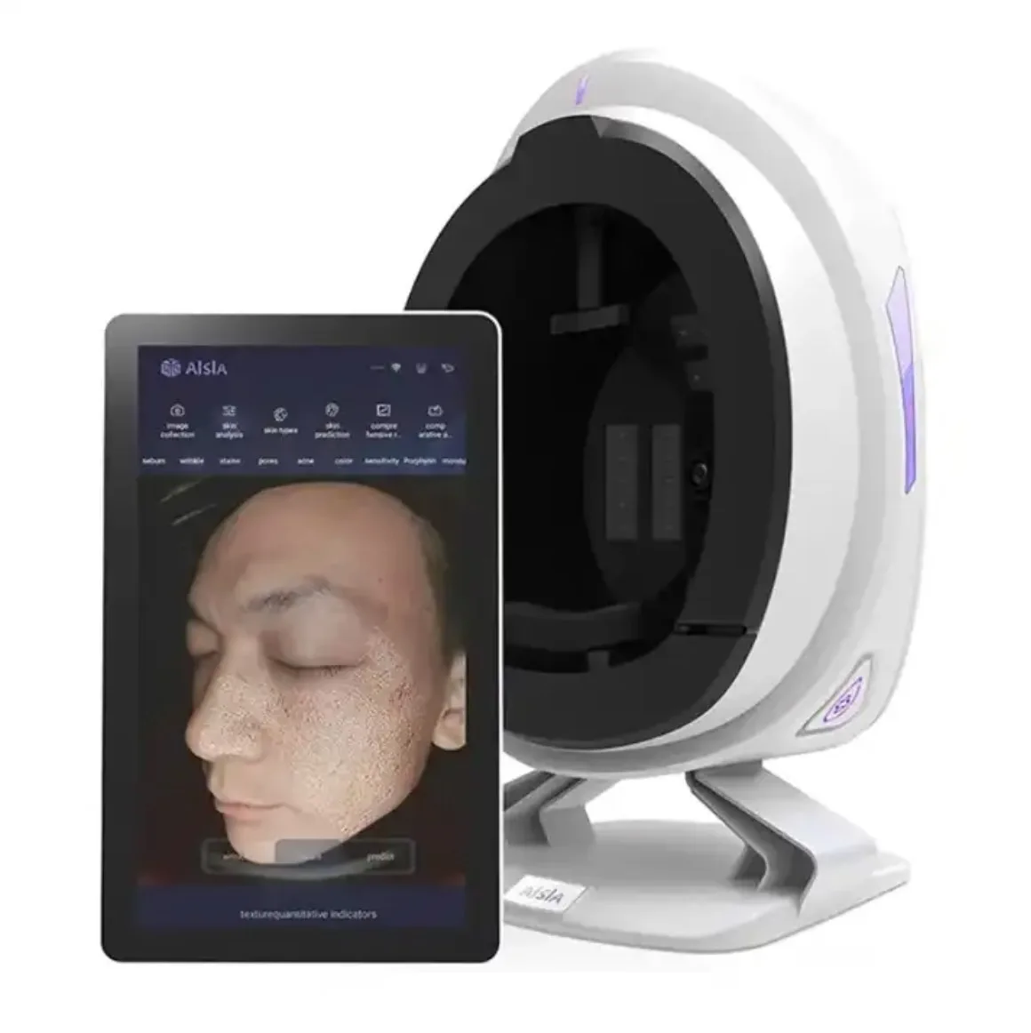 2023 moisture detection skin analyzer  Skin Scanner AI Automatic Face Recognition 3D Topography Facial Skin Analyzer Machine