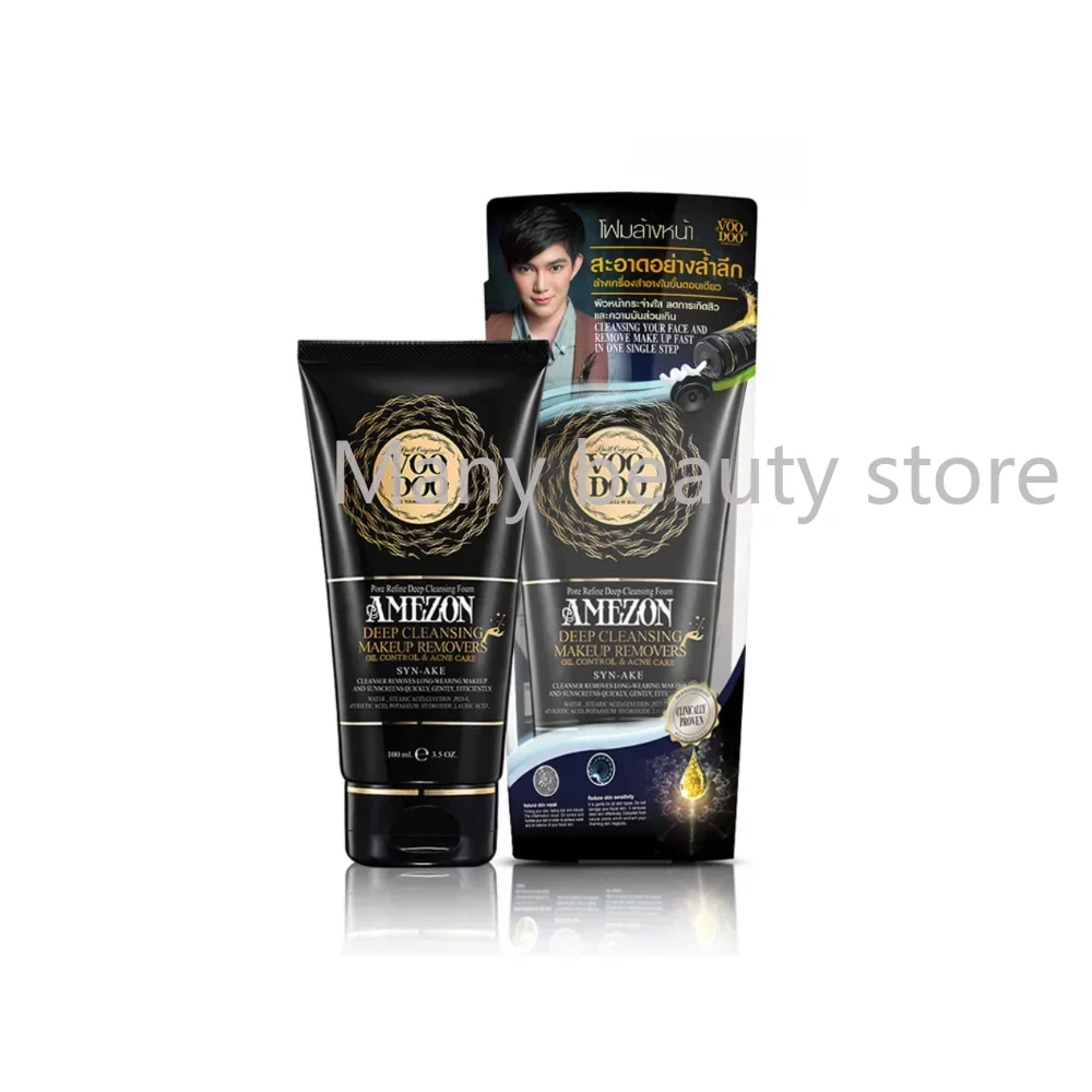 

Thailand VOODOO Black Snake Venom Cleanser 100ml Oil Control Cleanser Deep Cleansing Pores Makeup Removal Two In One Skin Care