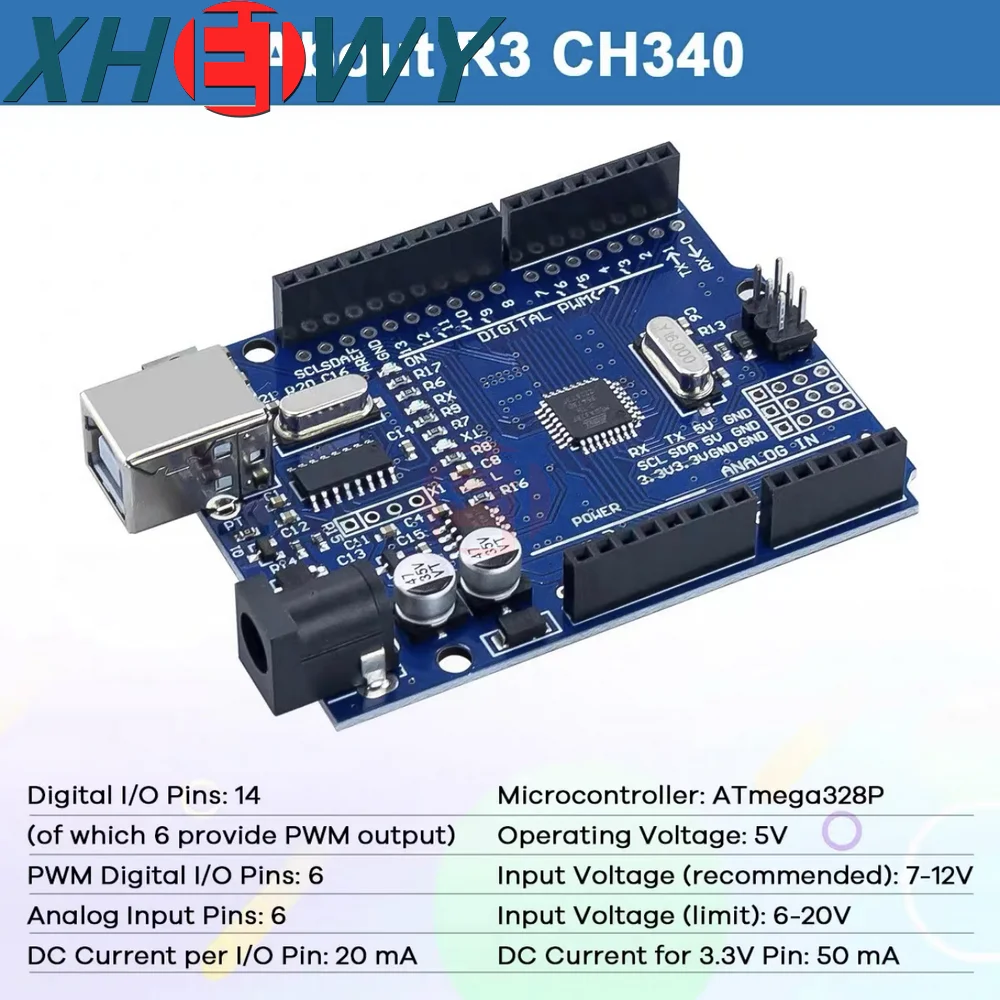 1 set of UNO R3 CH340G improved development board LCD1602 OLED0.96 beginner level learning kit