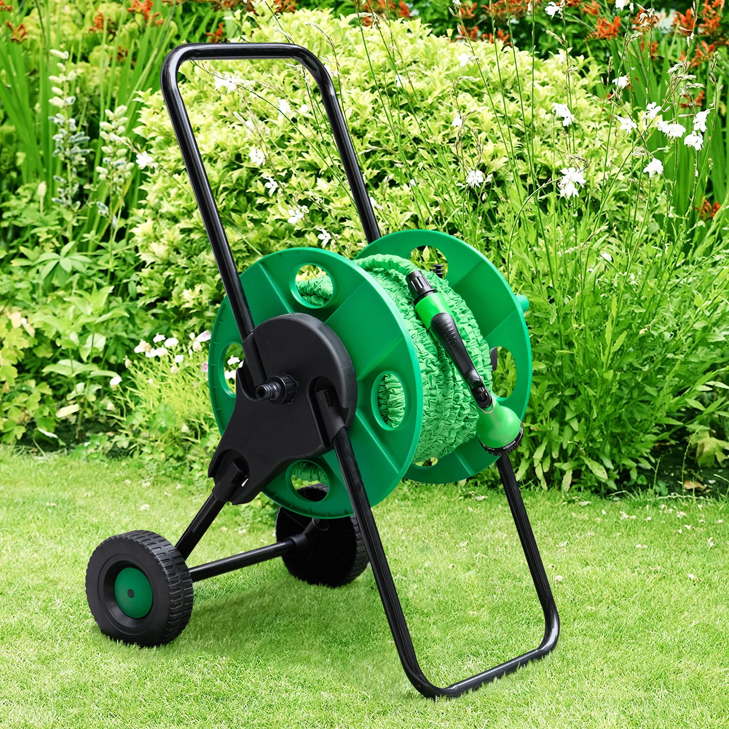 أدوات كهربائية للحديقة بكرة رف تخزين أنابيب المياه، بكرة أنابيب المياه المنزلية، بكرة، عجلة مياه البستنة الزراعية