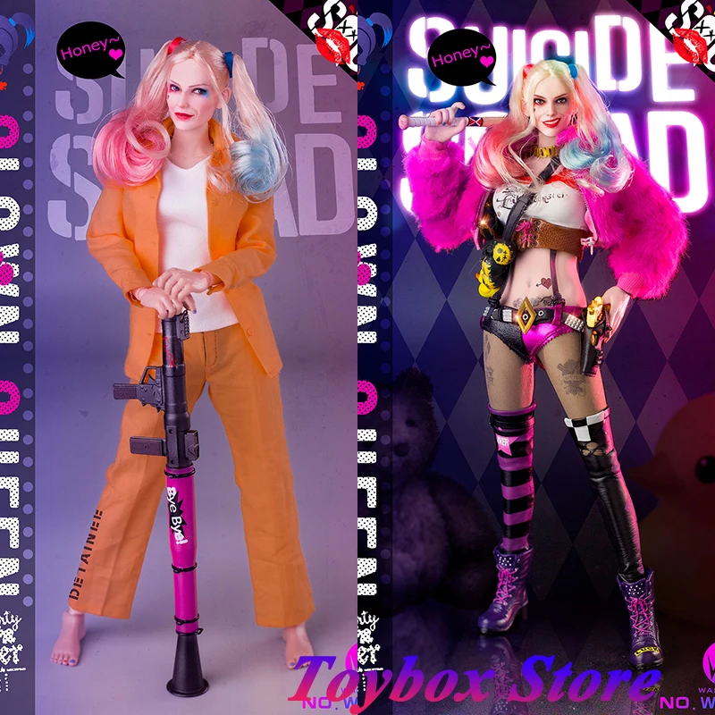 WAR STORY WS010B Deluxe Edition 1/6 Clown Queen Movable Cloth Action Figure Harley Quinn Villian Delicate 12