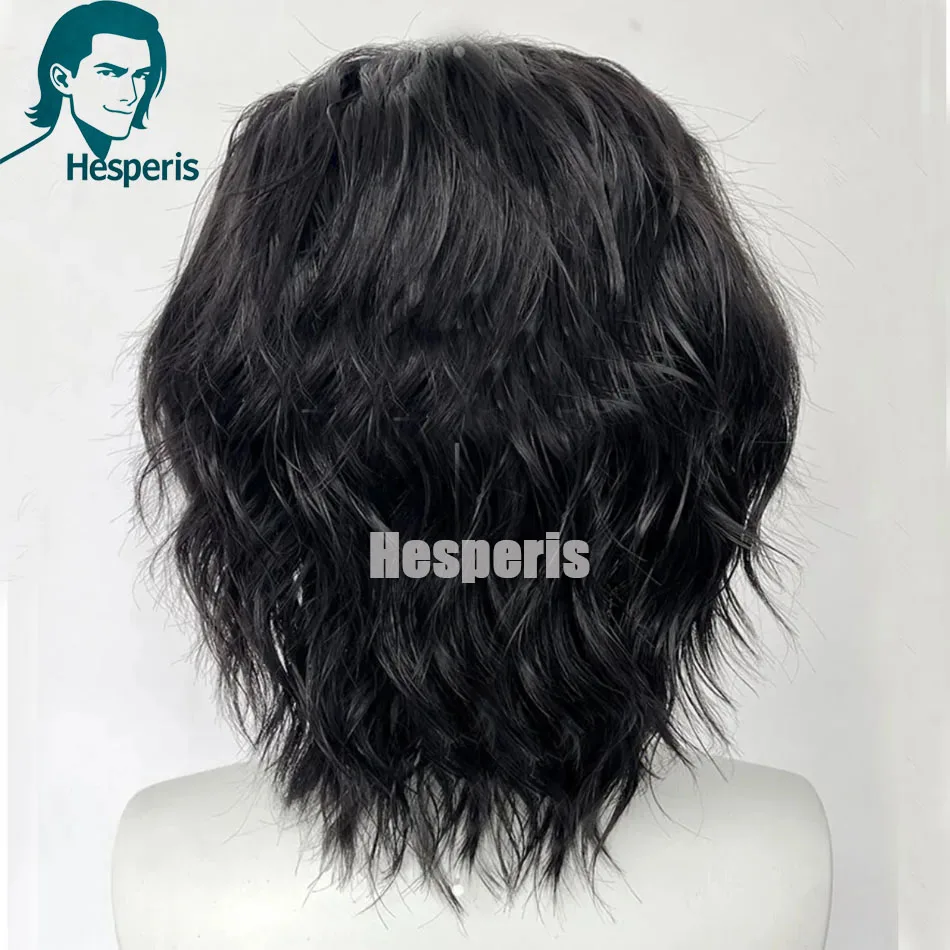 Hesperis Natural Wavy Lace Front Human Hair Wigs Layered Cut Deep Part Men Wigs Short Lace Male Wig Pre Styled Pixie Wig For Boy