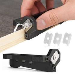Woodworking ARC Planer Edge Trimming Manual Corner Planer Banding For Wood Chamfering Fillet Scraper Board Deburring Tool