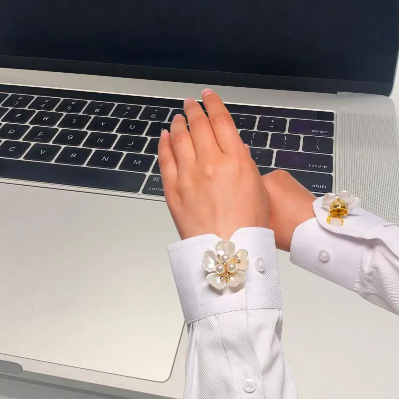 Encrusted Button Covers, Clip-On Rhinestone Set for Instant Dress/Shirt Upgrade, Seamless & Reusable