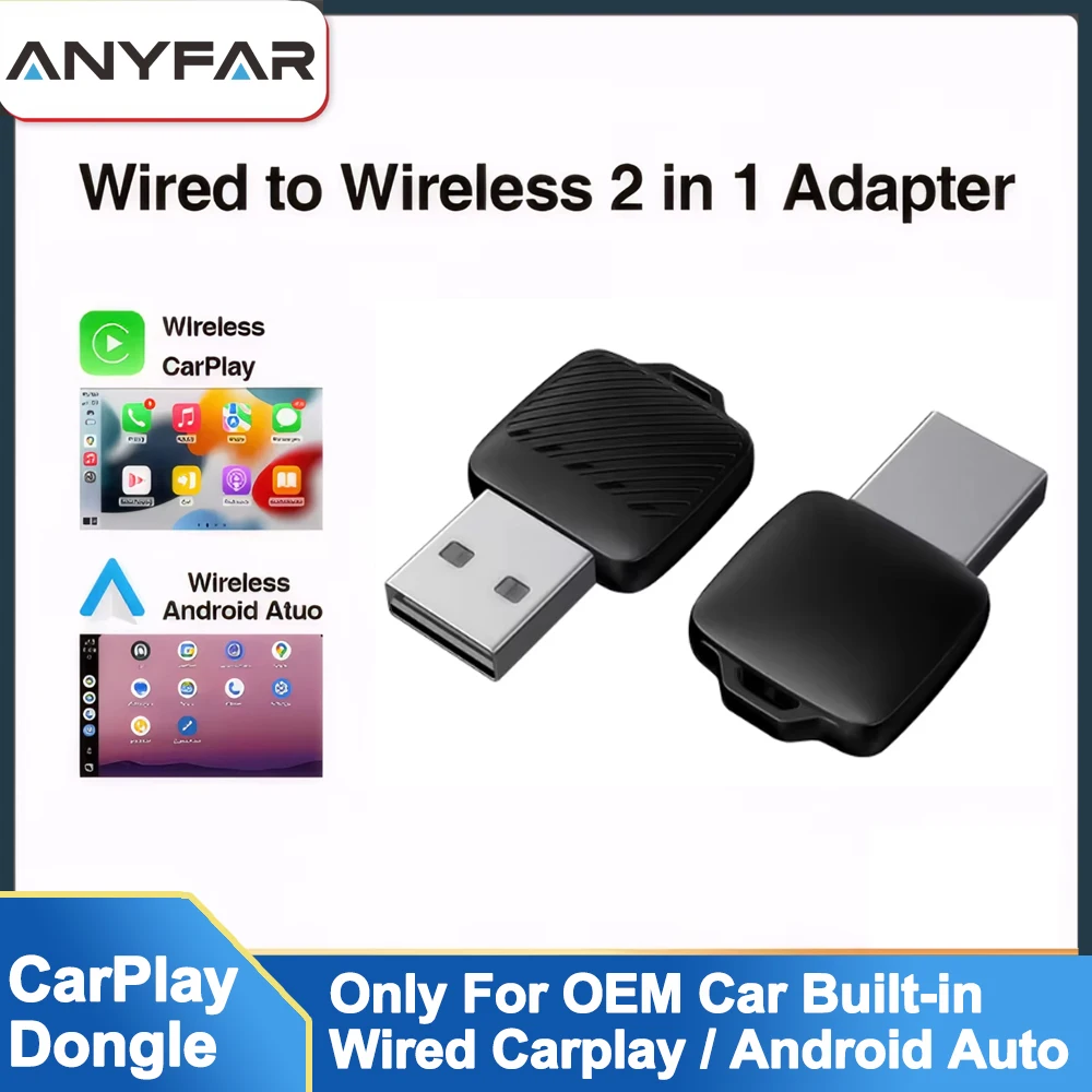 AI Smart Box Car Intelligent Systems For Car With Wired CarPlay Wireless CarPlay Dongle Wireless Android Auto Adapter