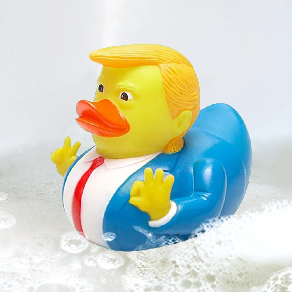 Trump Rubber Duck Baby Bath Toys Trump Merchandise Rubber Duckies Funny Duck Toy Shower Duck Child Bath Float for Kids Gift