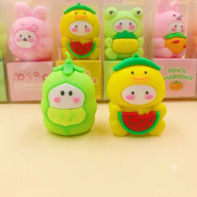 Silicone Pencil Sharpener Cartoon Silicone Pencil Sharpener/Cute Shape Student Stationery