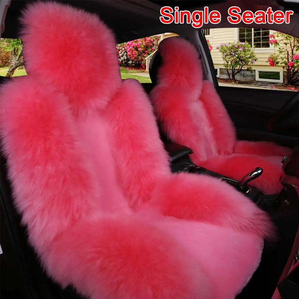 Wool Car Seat Cushions Thickened Version Winter Warm Fashionable Colorful Cushions Universal Seat Covers High Quality Warm