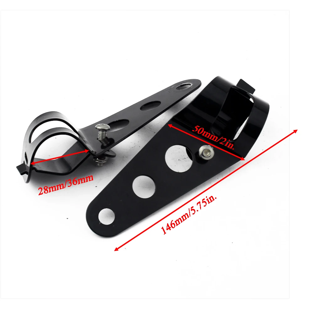 غطاء مصباح أمامي للدراجة النارية ، حامل قوس لهارلي ، هيكل مصباح أمامي ، تركيب جانبي ، 28-36 ، دلو 5: 50: 50 #6