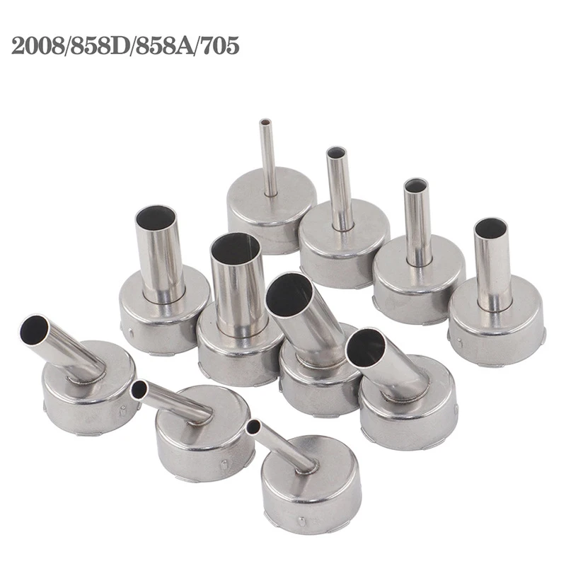 

BGA Hot Air Gun Nozzle Quick 2008 Nozzle 858D 858A 705 861X Straight/Oblique Nozzle BGA Soldering Stations Welding Nozzle