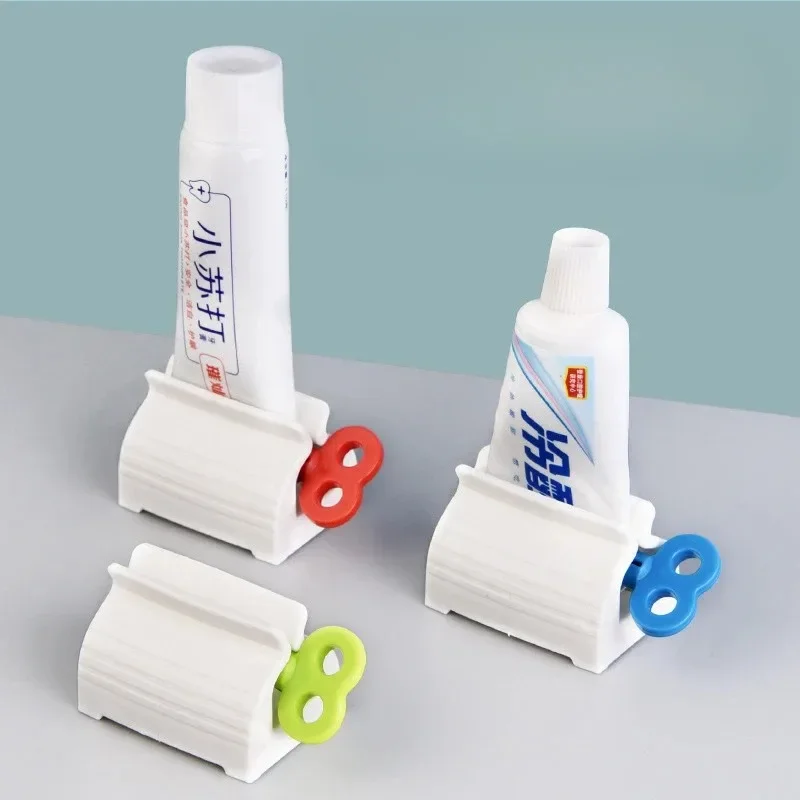 1pc Manual Toothpaste Squeezer Seat Type Rolling Tube Squeezer for Facial Cleanser Hand Cream Ointment
