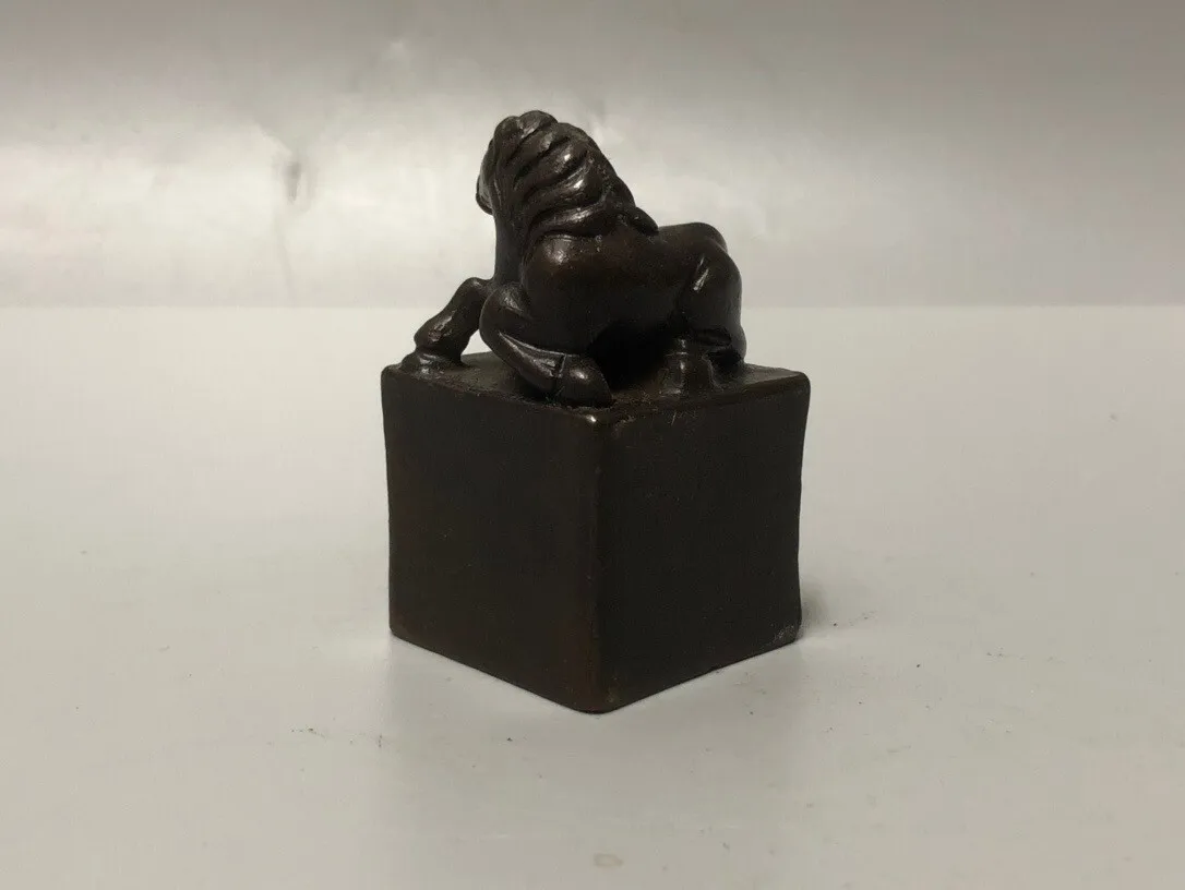 Chinese Antique Four-sided Horse Seal Statue Ornaments Collectibles