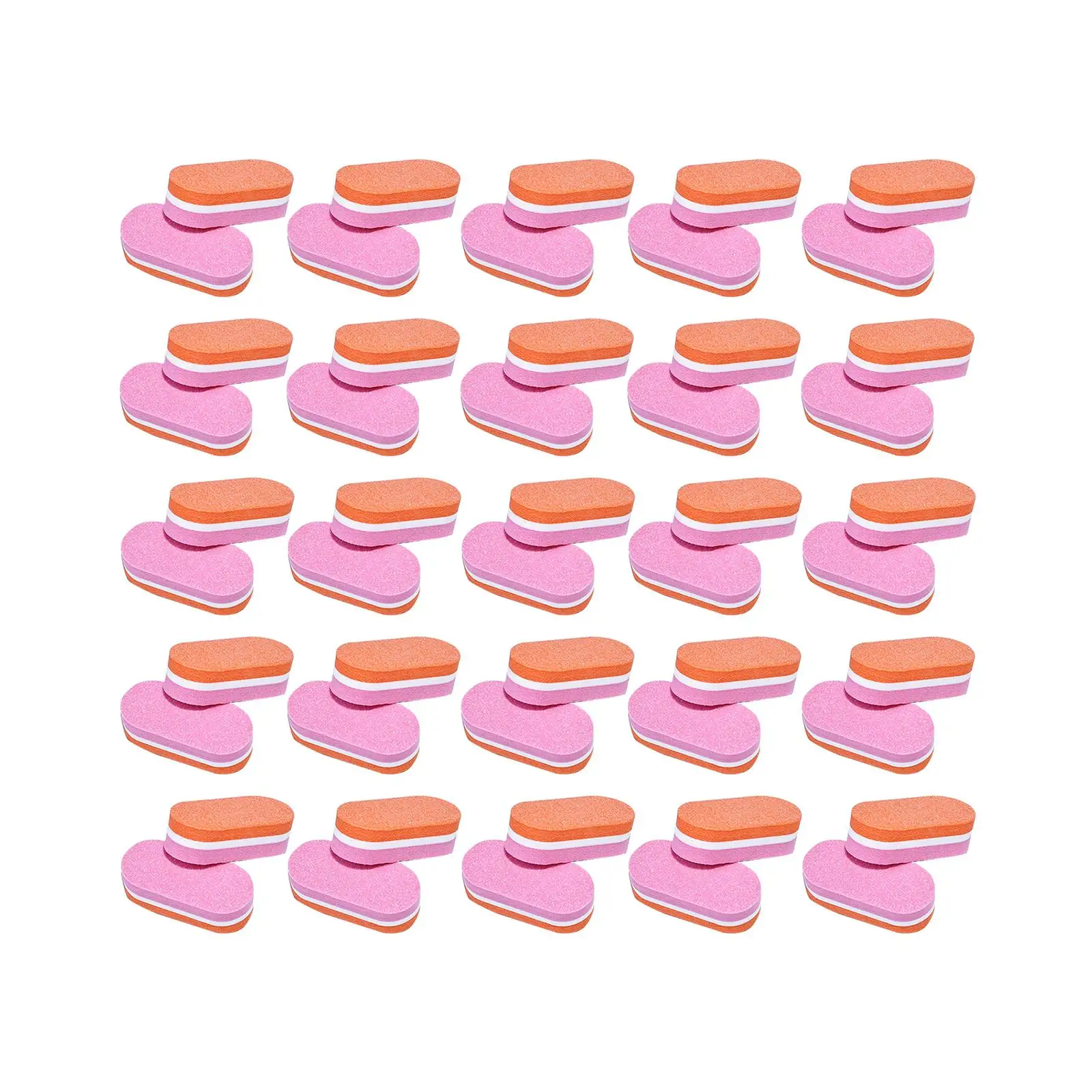 

50 мини-пилочек и буферов для ногтей, акриловые блоки для полировки ногтей, зернистость 100/180