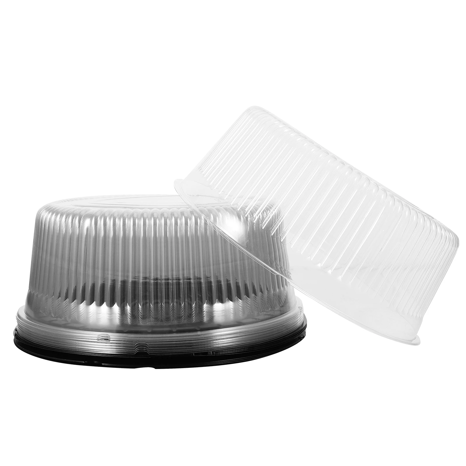 

10 Pcs Cake Boxes Clear Round Pvc 8 Inch Tall Portable Baking Carrier Dessert Container Packing Holder Birthday Party Festival