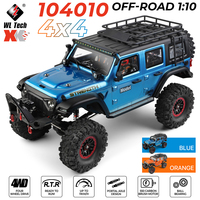 WLtoys 1:10 RC Car 104010 4WD Electric Climbing Car 2.4G 100M Off-Road Vehicle Models Toys