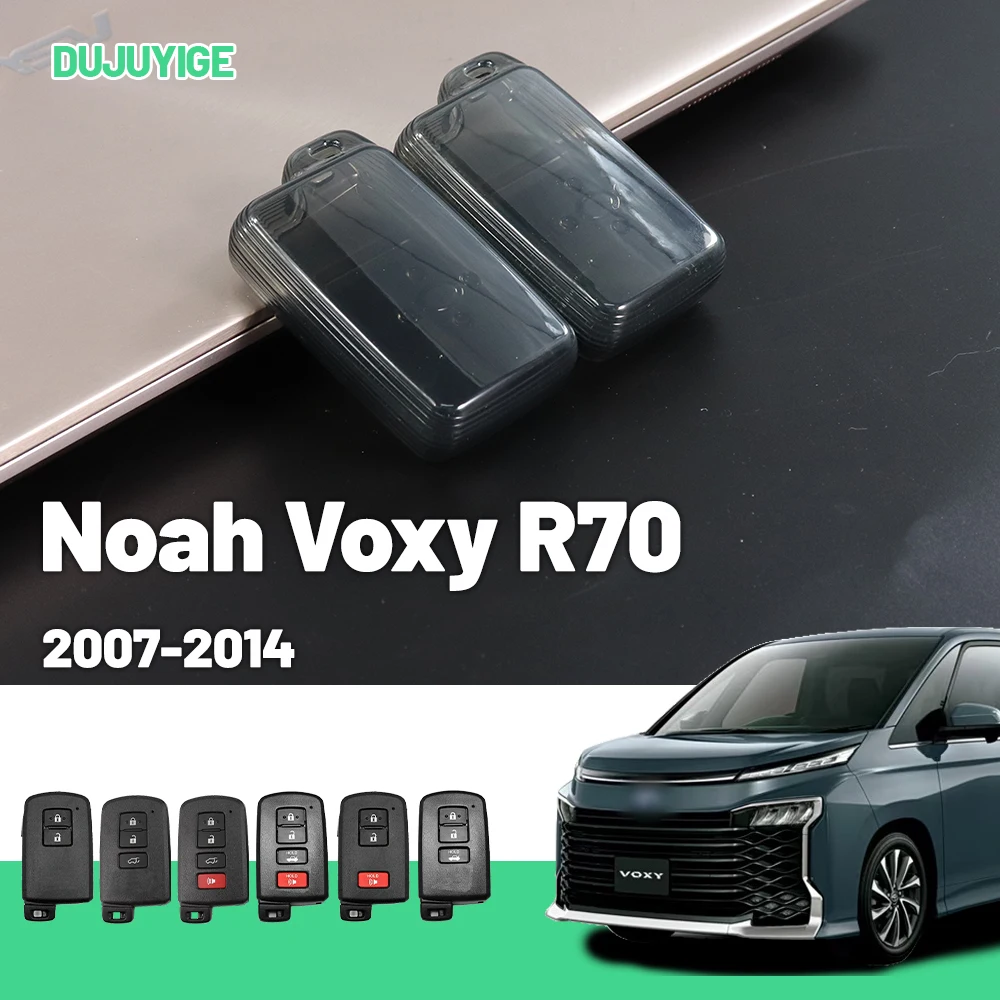 

Clear TPU Car Key Case For Toyota Noah Voxy R70 2007-2014 Key Fob Cover Protector Shell Auto Accessories 2008 2009 2010 2011