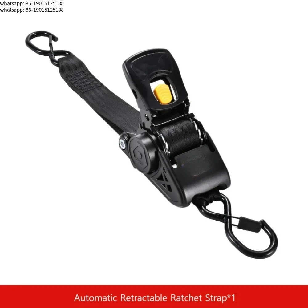 Durable Retractable Ratchet Tie Down Belt Stable Fixed Strap for Transport Security