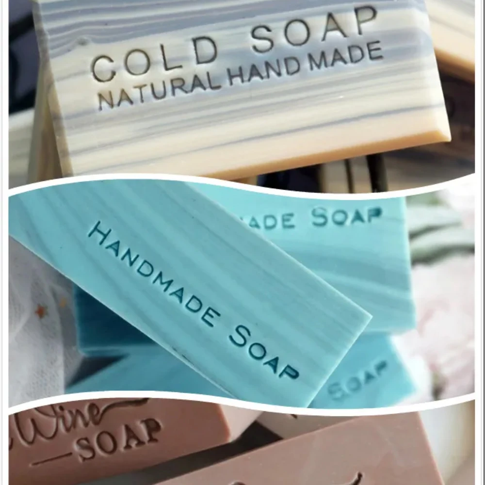 Simple Style Soap Stamp DIY Natural Handmade Making Seal Red Wine Cold Soap Transparent Acrylic Chapters