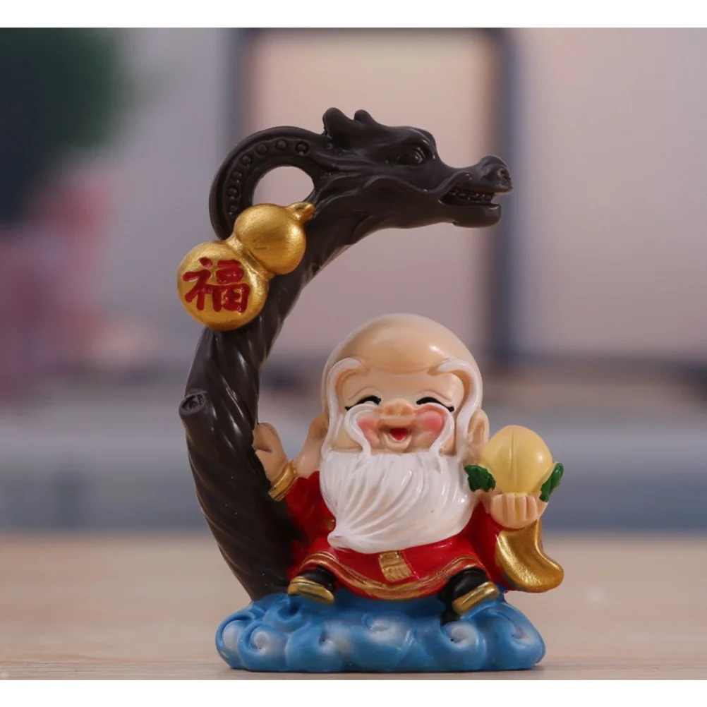 

1Pcs Retro Chinese Longevity Ornament Birthday Party Cake Decor Resin Blessing Word Decoration for Hotel Bar Restaurant