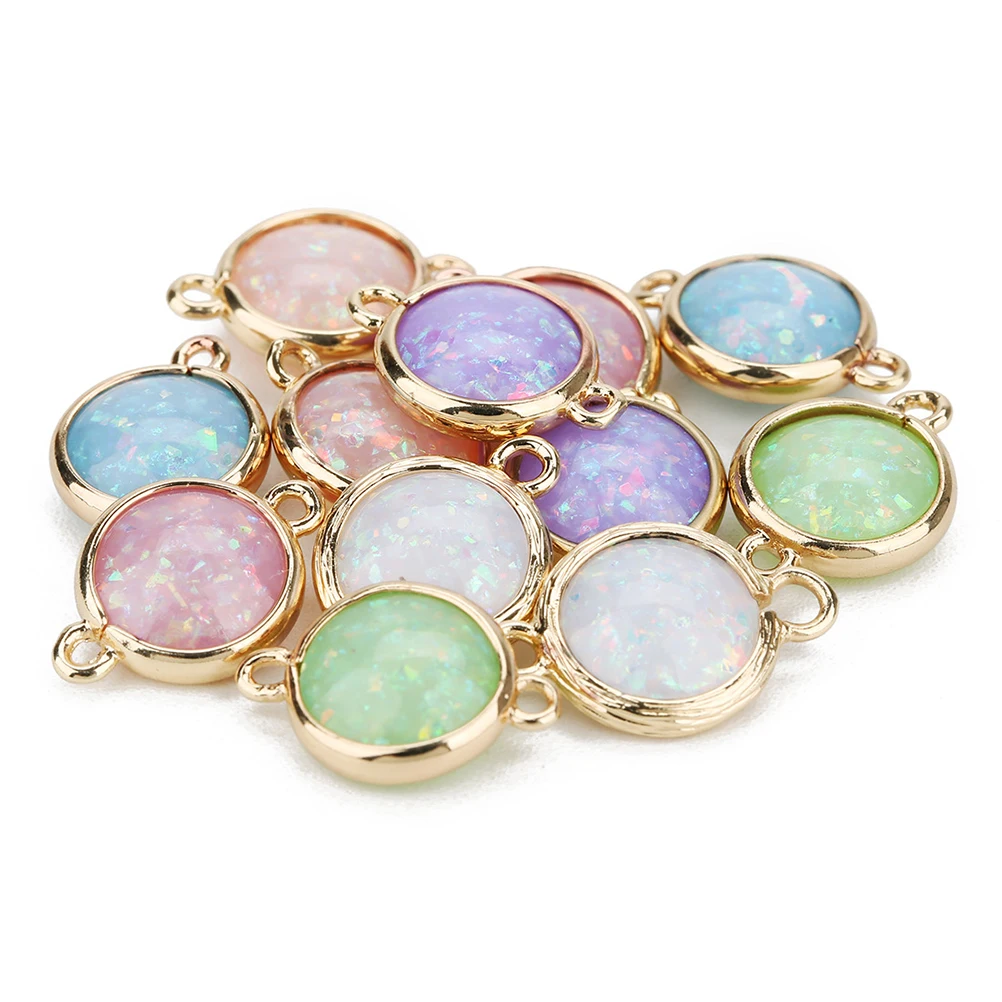 

5pcs Resin Crystal Cluster Pendant DIY Accessories Green Jewelry Dangler Hanging Creative Necklace Bracelet Craft Project