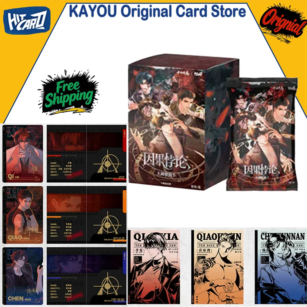 

Genuine Hitcard Shi Ri Zhong Yan Collectible Cards, Causal Paradox Theme, Shachongduiyuan Character Premium Collection Cards Toy