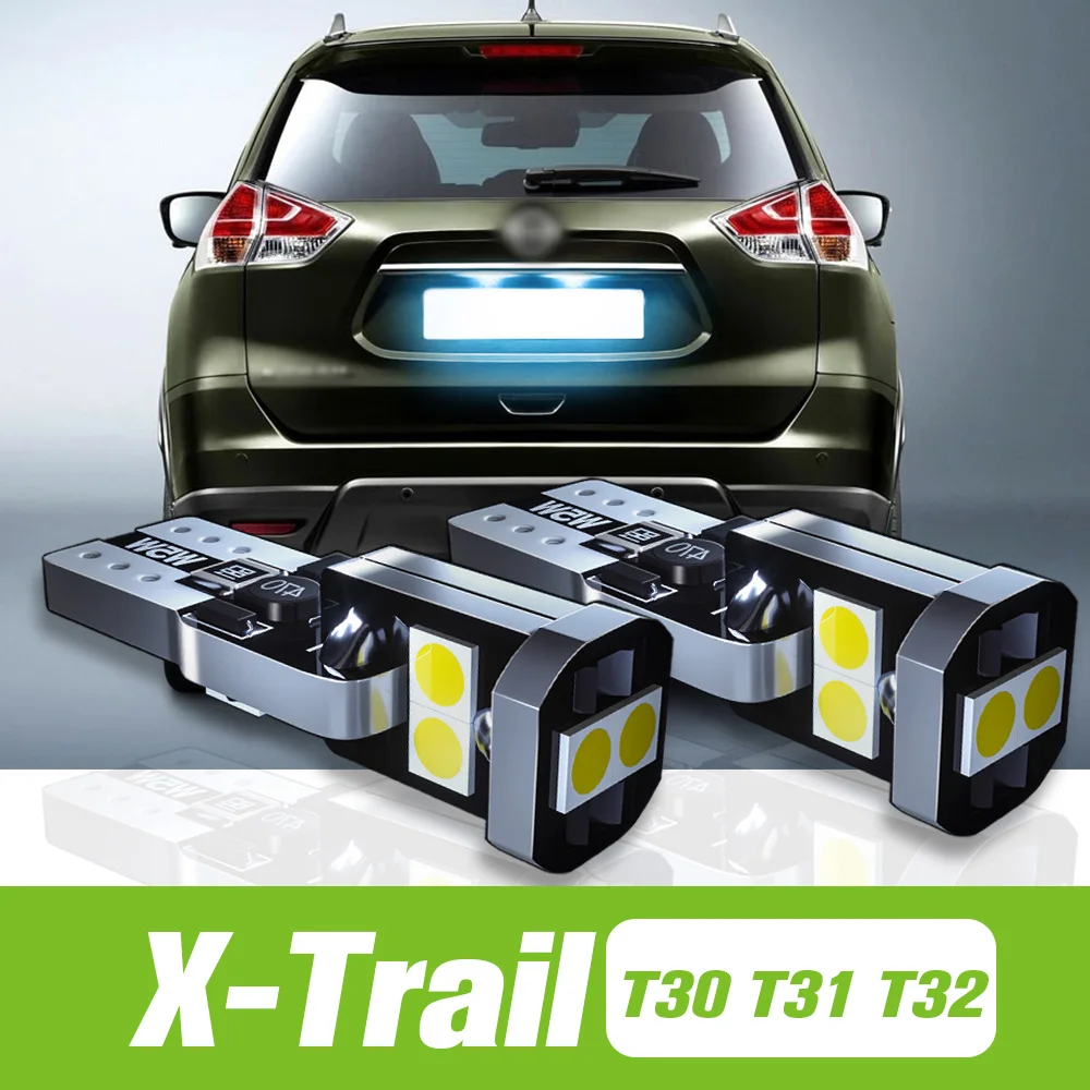 

2pcs For Nissan X-Trail X Trail T30 T31 T32 2001-2019 LED License Plate Light 2012 2013 2014 2015 2016 2017 2018 Accessories