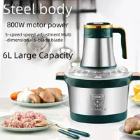 6L Large Capacity Electric Meat Grinder. For Commercial & Household. Stainless Steel. Kitchen Appliances & Food Processor