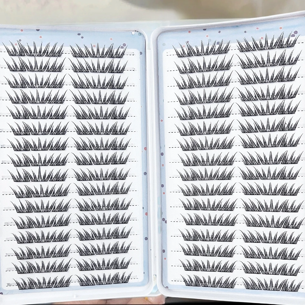 288 große Wimpern mit spitzem Cat-Eye-Curl, 10–14 mm große Wimpern, die natürlich und leicht sind, ohne zu vergrößern – Detail 13