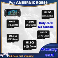 For ANBERNIC RG556 Handheld Retro Game Console Memory Card SD Card TF Card 512G 60000 Games 512G 480 PS2 Games 510 PSP Games